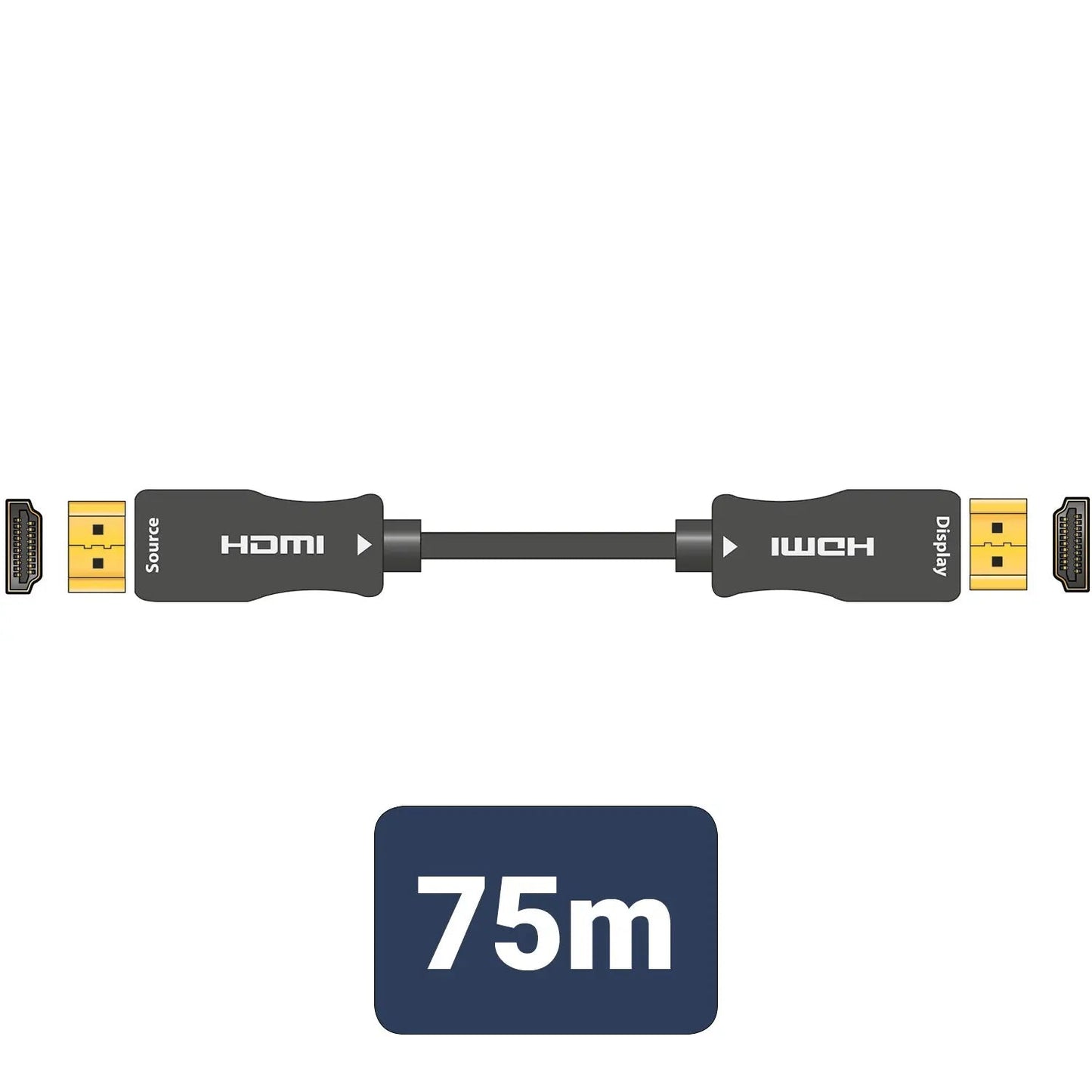 AV:Link 4K UHD Active Fibre Optic HDMI 2.0 Lead 75m