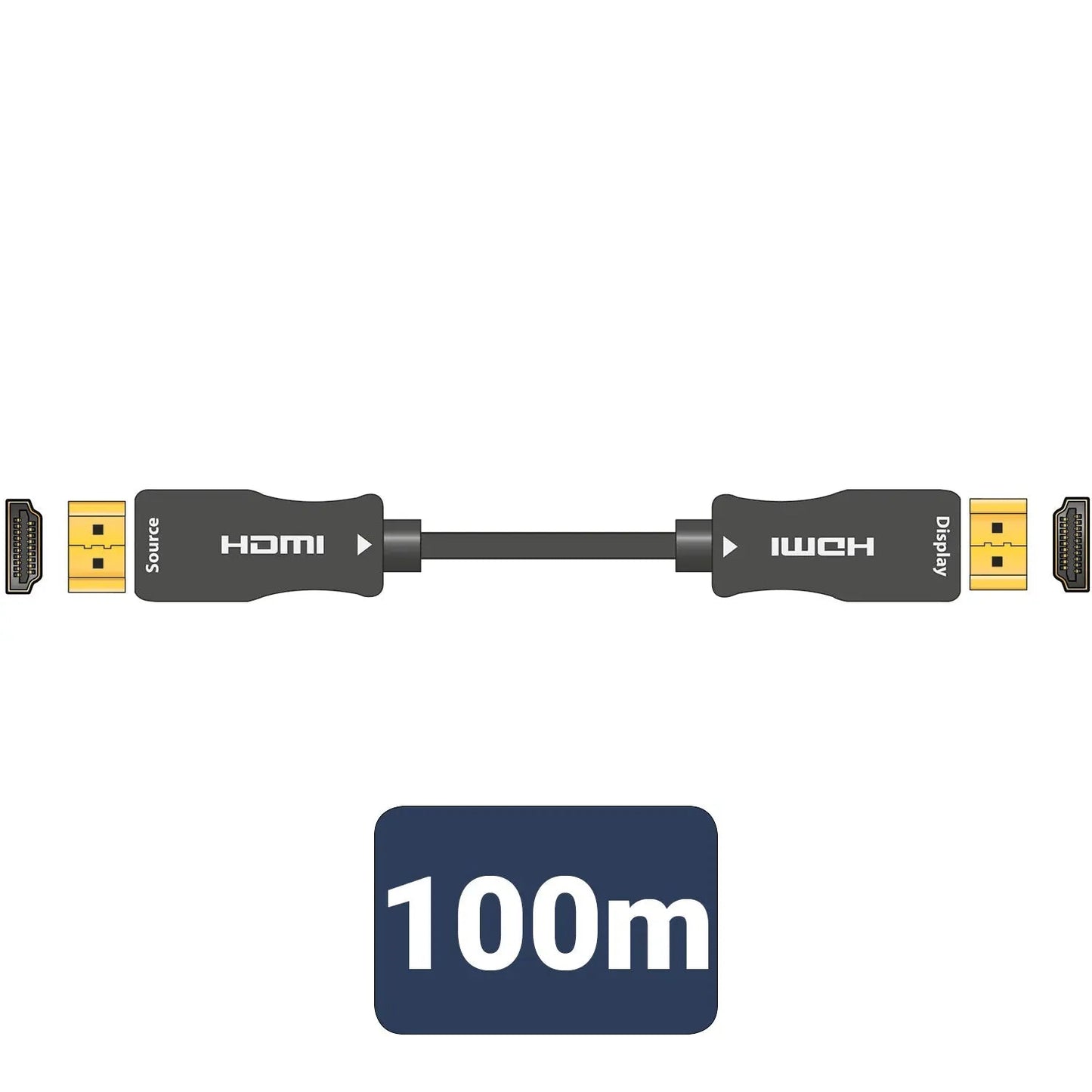 AV:Link 4K UHD Active Fibre Optic HDMI 2.0 Lead 100m