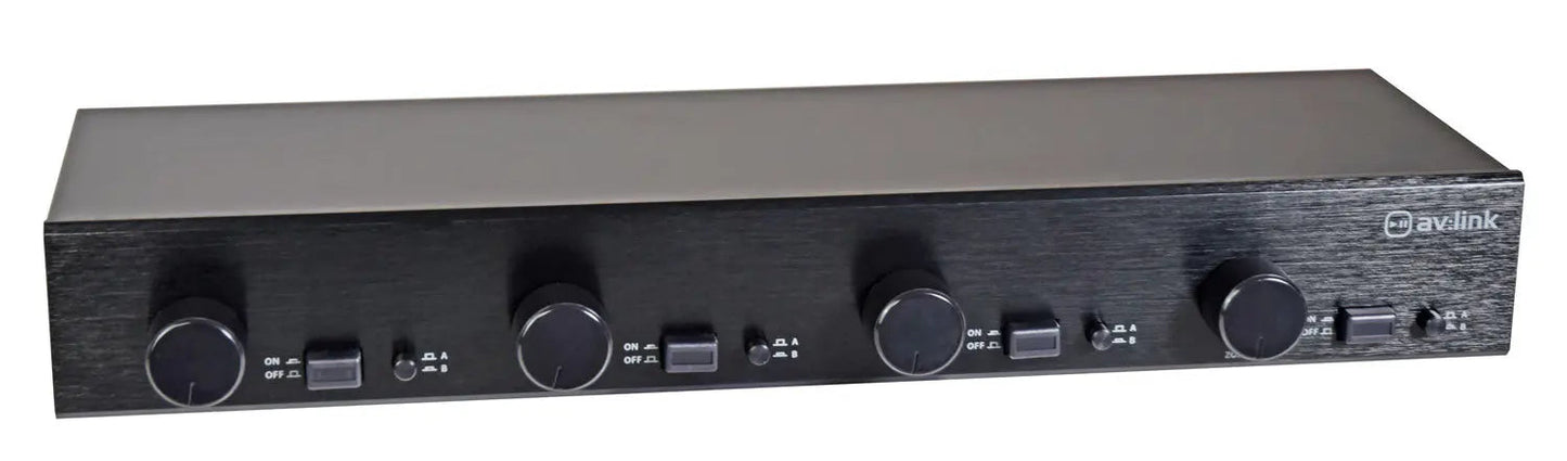 AV:Link (UK version) 2:4 Audio management speaker selector with volume controls
