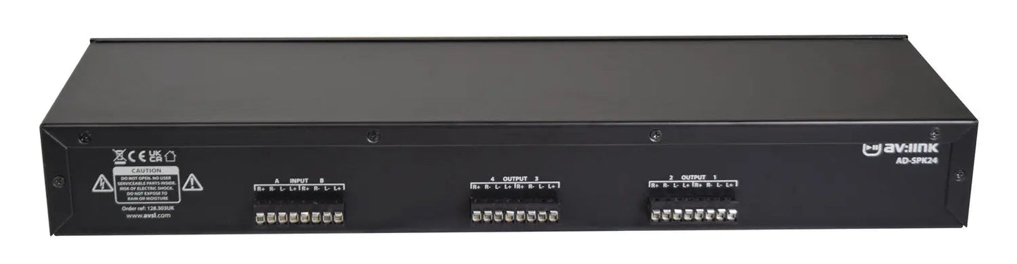 AV:Link (UK version) 2:4 Audio management speaker selector with volume controls