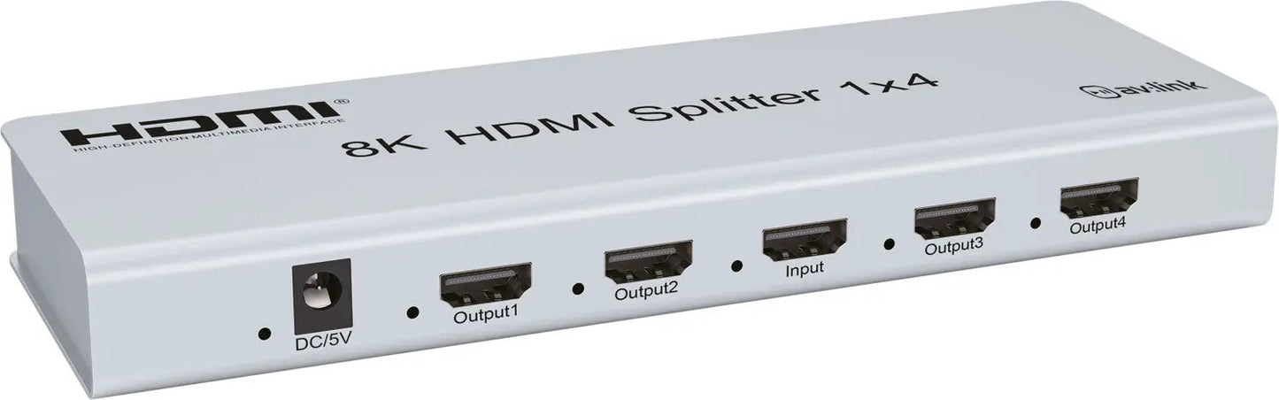 AV:Link 8K HDMI Splitter 1x4