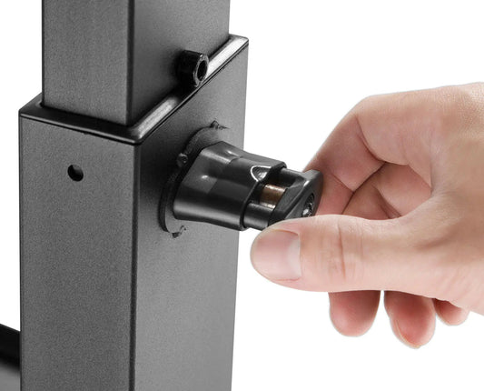 AV:Link Compact Height Adjustable TV Trolley with Shelf