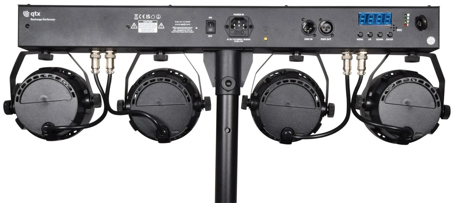 QTX Rechargeable LED PAR Bar with Tripod