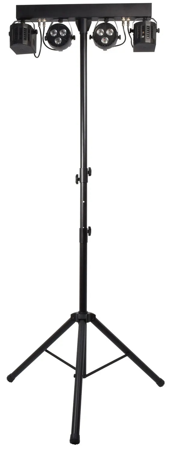 QTX Rechargeable LED Derby PAR Bar with Tripod