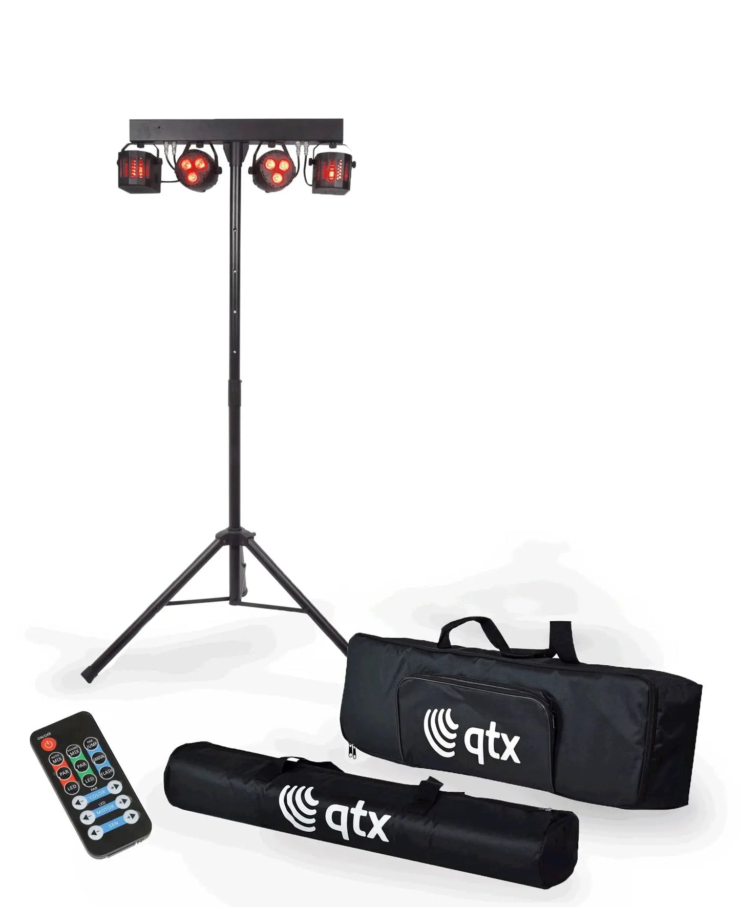 QTX Rechargeable LED Derby PAR Bar with Tripod