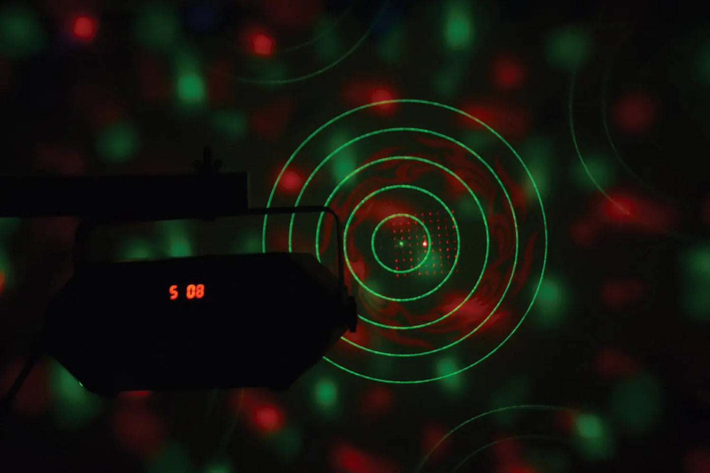 QTX Tetra LED Moonflower + Wave + Strobe/UV + Laser Effect