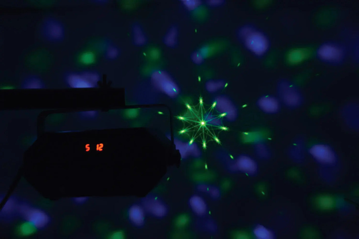 QTX Tetra LED Moonflower + Wave + Strobe/UV + Laser Effect