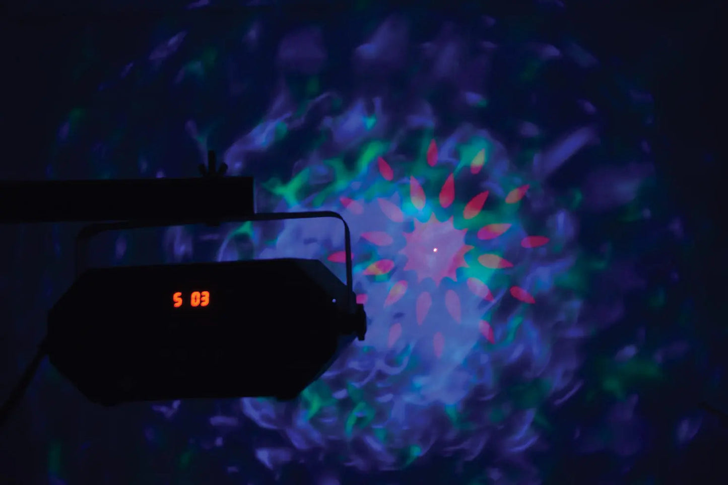 QTX Tetra LED Moonflower + Wave + Strobe/UV + Laser Effect