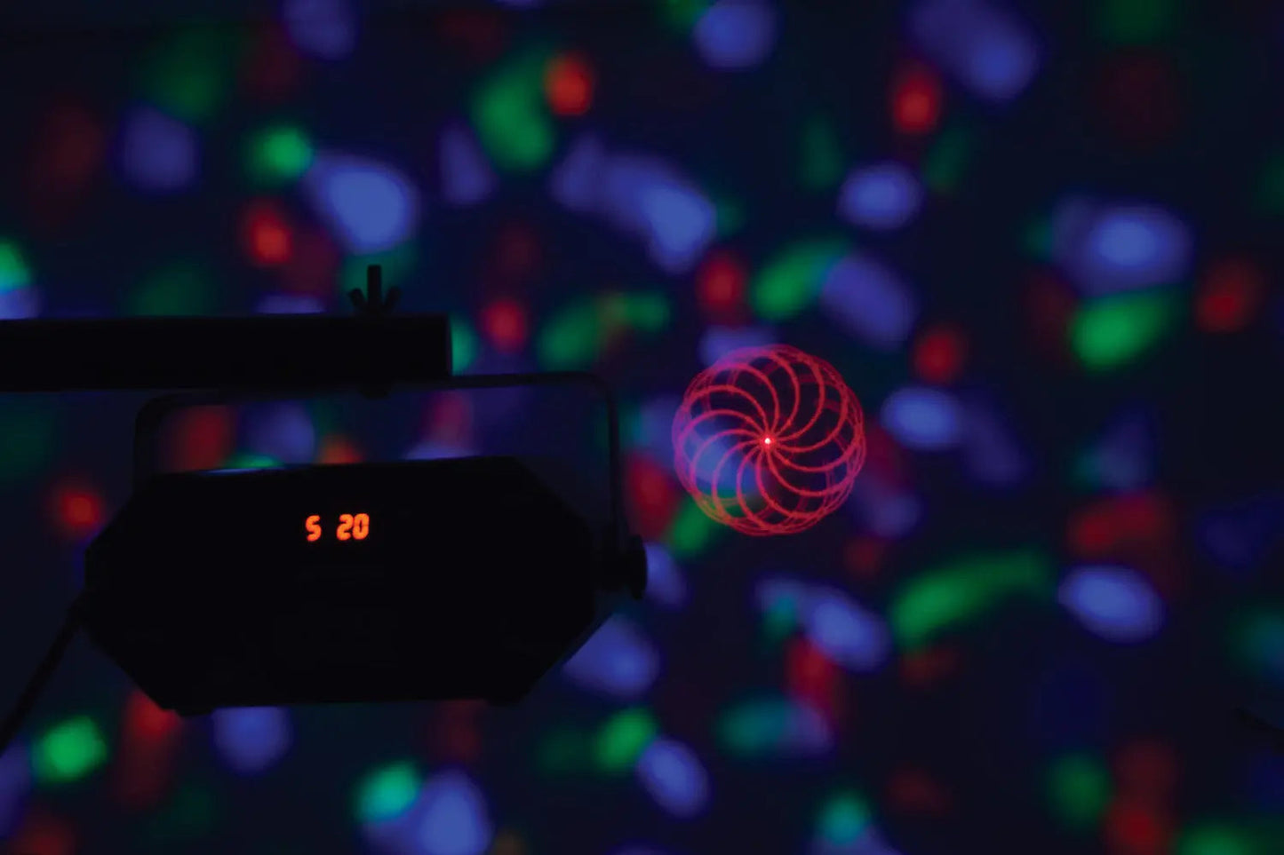 QTX Tetra LED Moonflower + Wave + Strobe/UV + Laser Effect