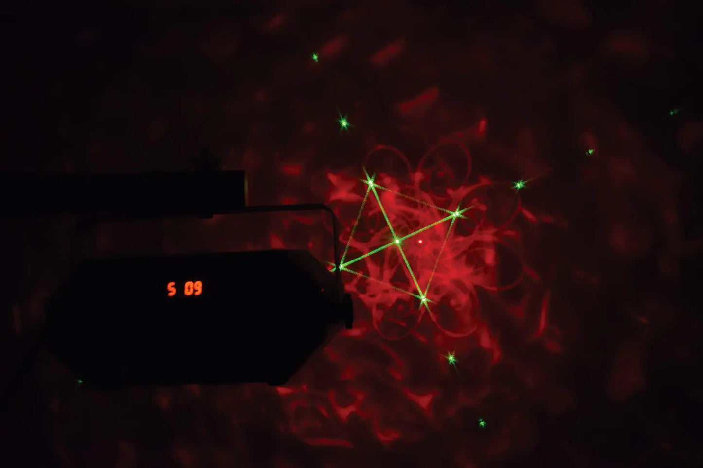 QTX Tetra LED Moonflower + Wave + Strobe/UV + Laser Effect