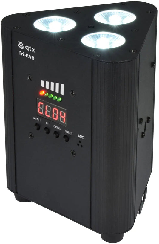 QTX Rechargeable Triple PAR Uplighter