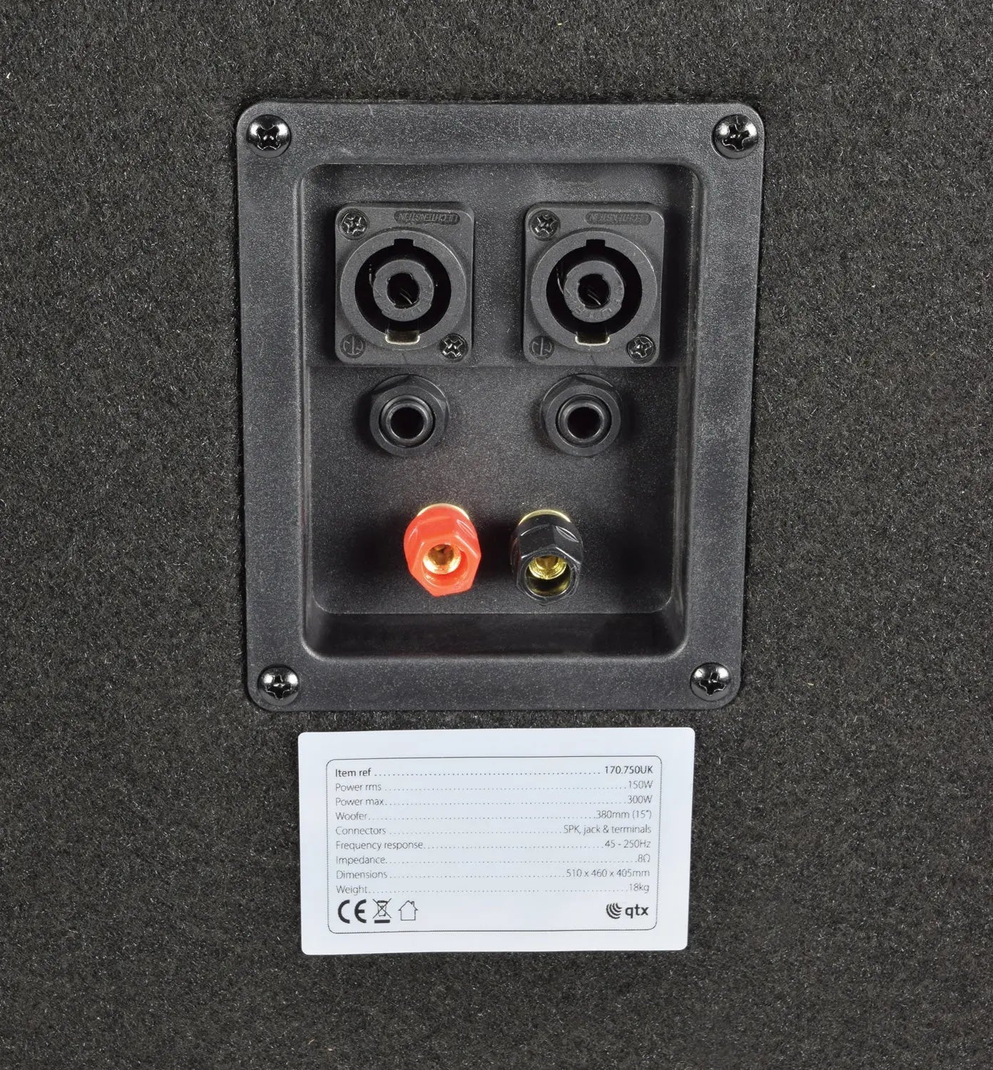 QTX QT15S Bass box 38cm (15") - 300W