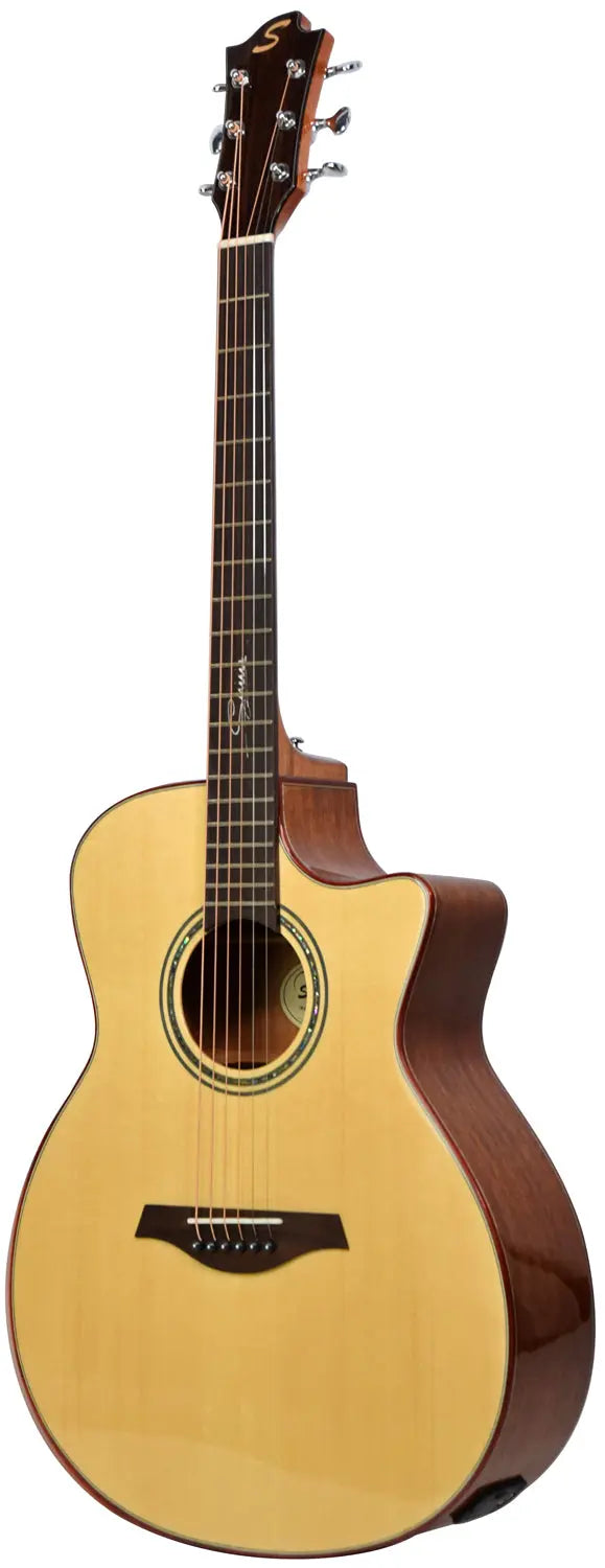 Sevinia Sevinia Solid Body Grand Auditorium Electro-Acoustic Guitar