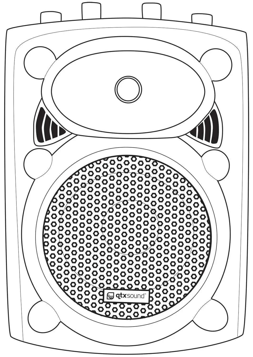 QTX QR15PA Portable PA 15 inch