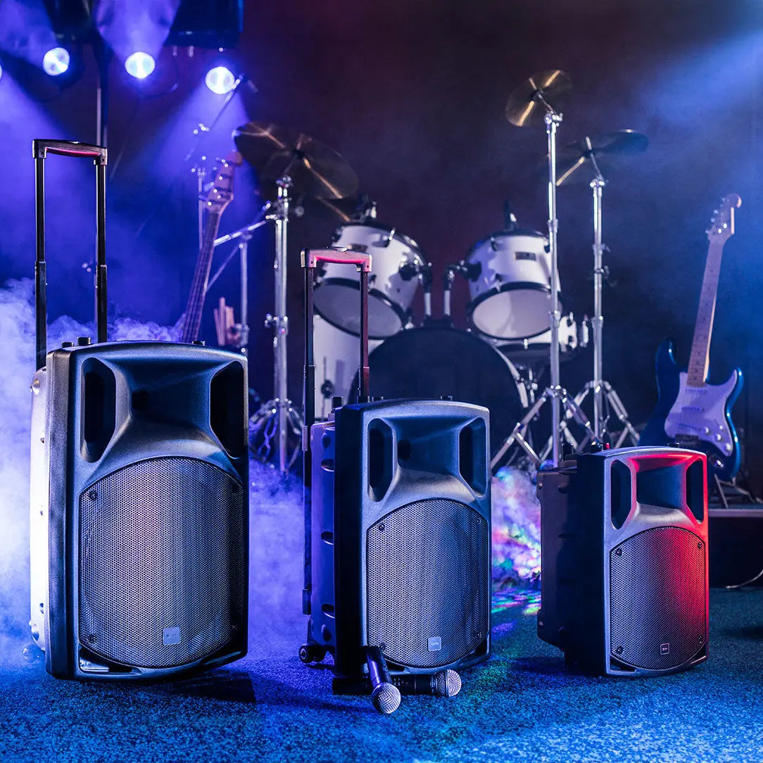 QTX QX12PA portable PA unit with USB/SD/FM player & Bluetooth