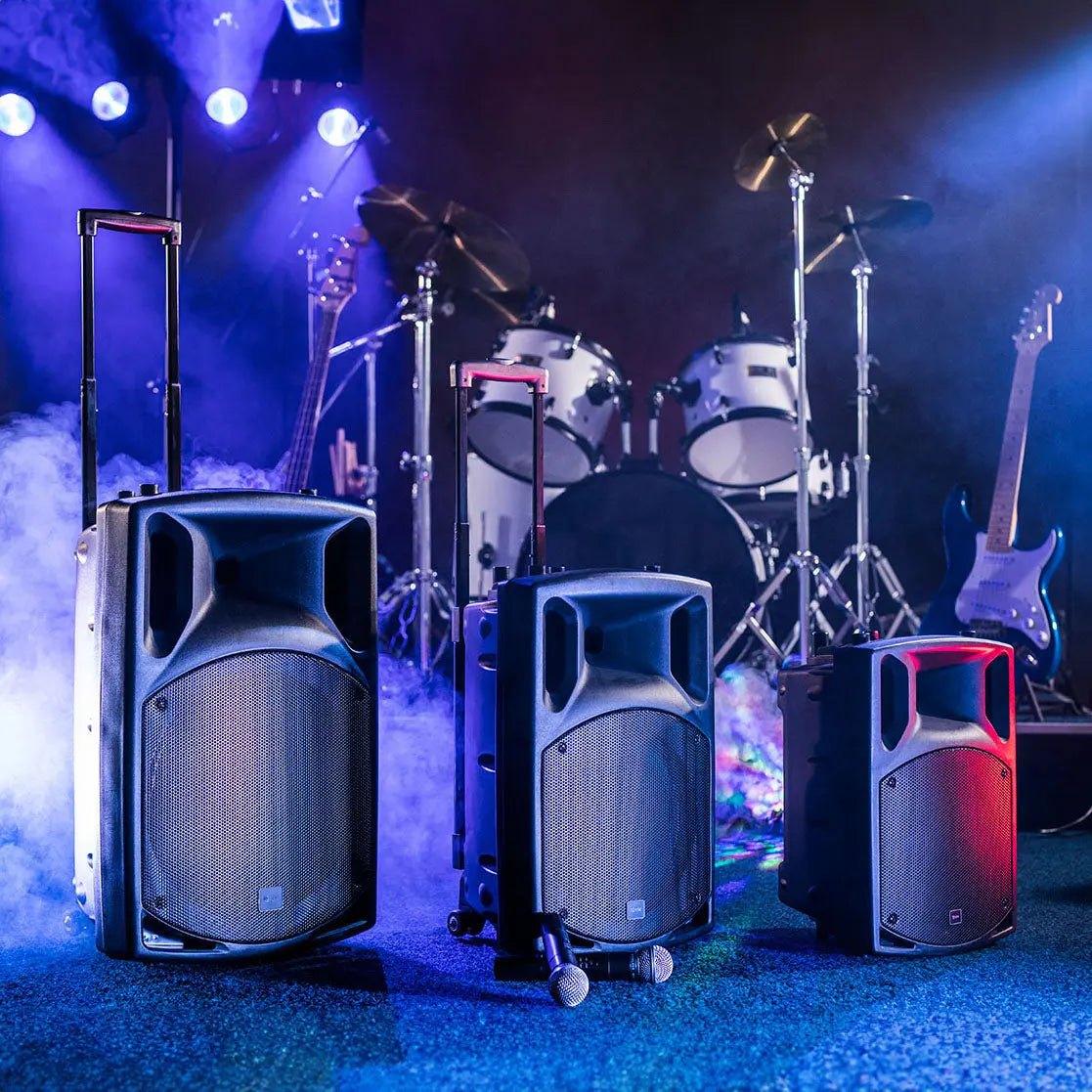 QTX QX15PA portable PA unit with USB/SD/FM player & Bluetooth