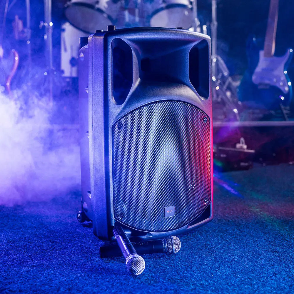 QTX QX15PA portable PA unit with USB/SD/FM player & Bluetooth