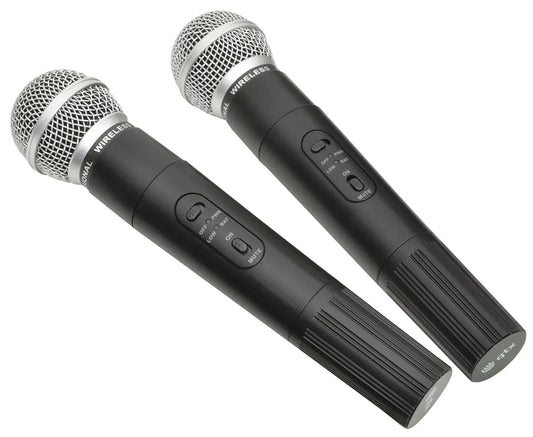 QTX PAV8 portable PA set + 2 UHF mics, CD/DVD, USB/SD & Bluetooth