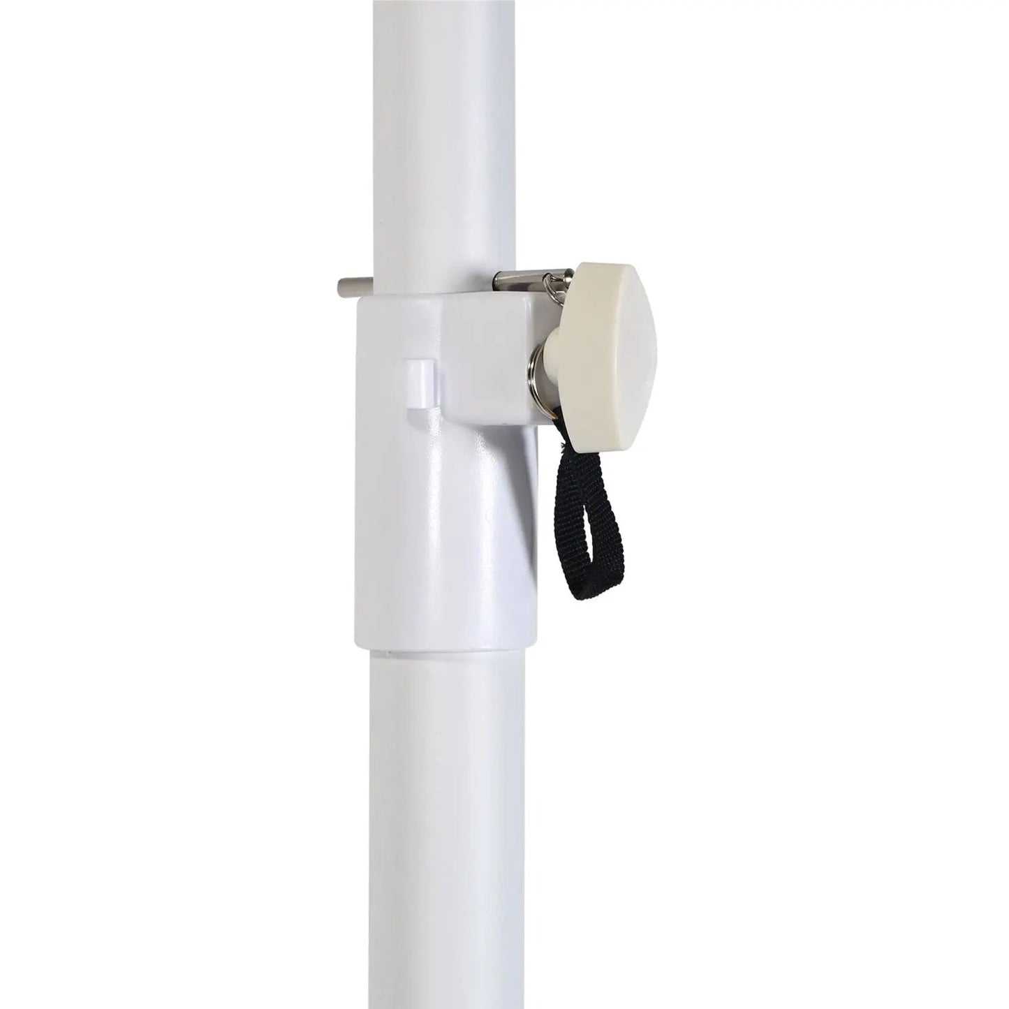 QTX Speaker Stand with Square Base - White