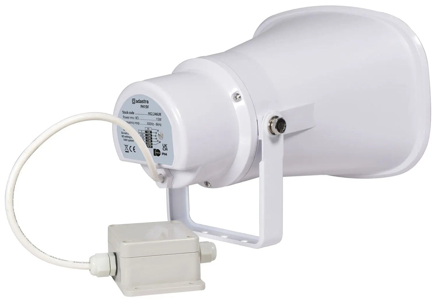 Adastra FH15V Horn Speaker EN54 100V - 15W IP66