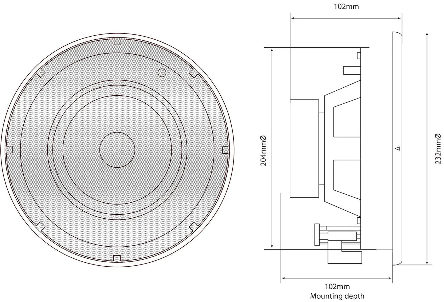 Adastra SL6 Slimline Ceiling Speaker 6.5" Pair