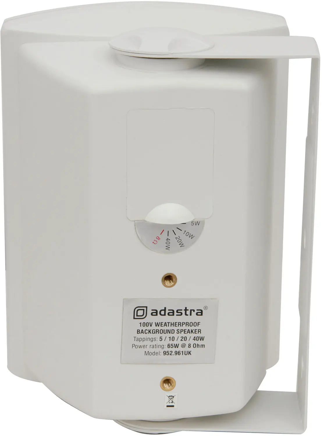 Adastra FSV-W High performance foreground speaker, 100V line, 8 Ohm, 65W rms, white