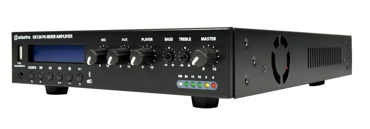 Adastra UX120 Compact 100V Mixer-Amplifier 120W