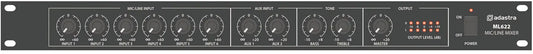 Adastra ML622 6 Mic + 2 Aux Rack Mixer 1U
