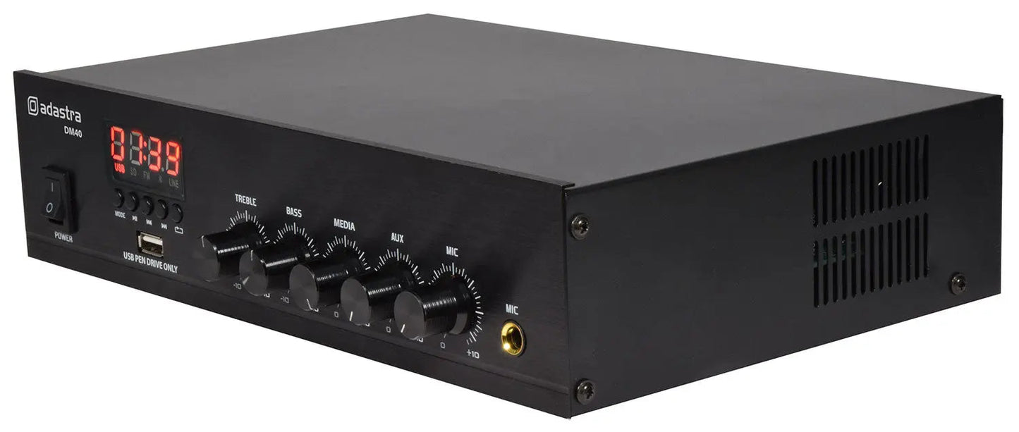 Adastra DM40 Digital 100V Mixer-Amp 40W