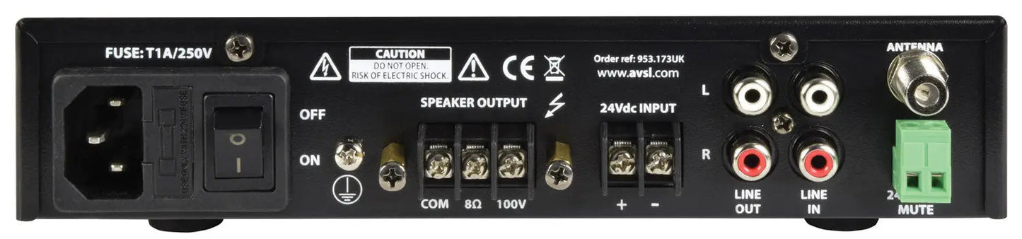 Adastra UM30 Compact 100V Mixer-Amp