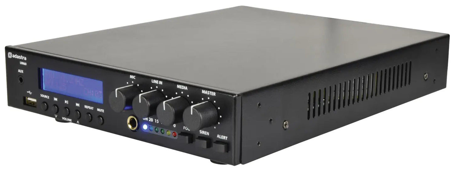 Adastra UM60 Compact 100V Mixer-Amp