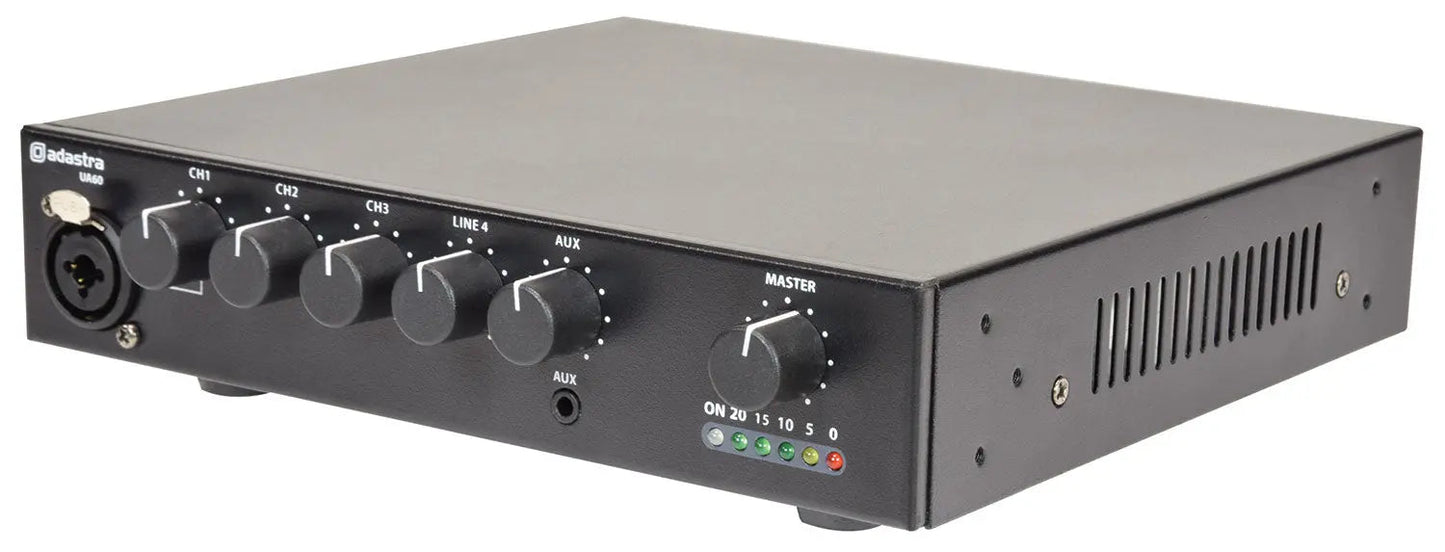 UA Series Compact 100V Mixer-Amplifiers UA60 Compact 5ch 100V MixerAmp