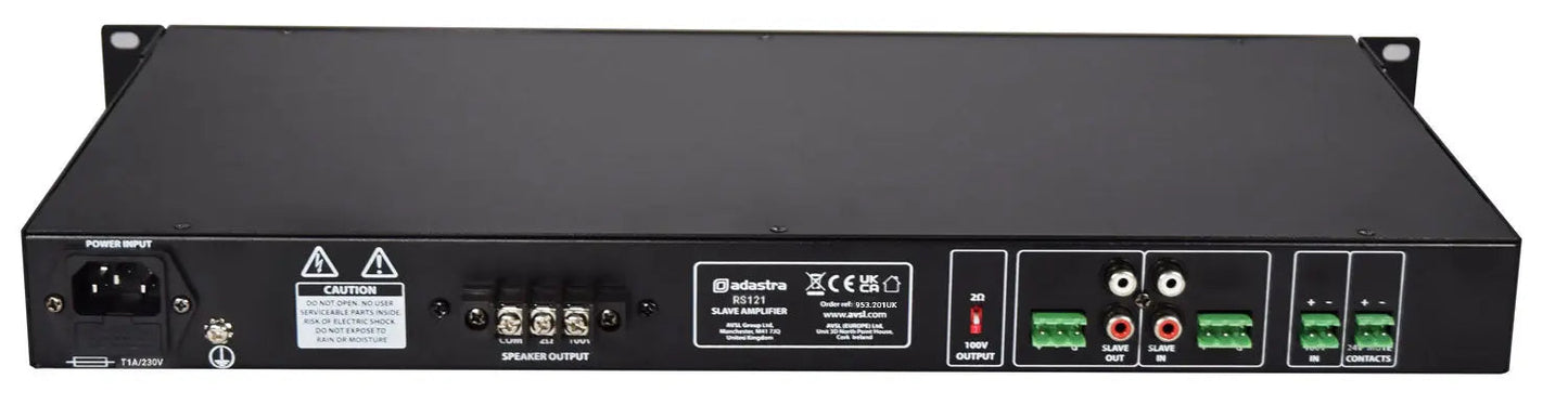 Adastra RS121 Slave Amplifier 100V
