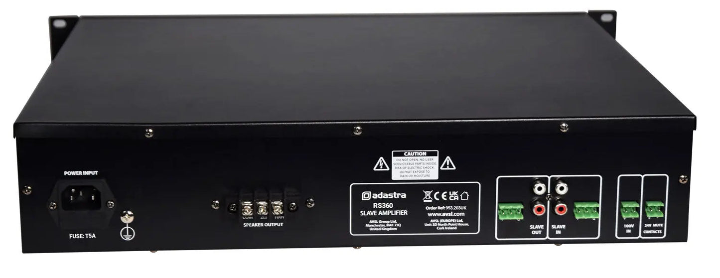 Adastra RS360 Slave Amplifier 100V