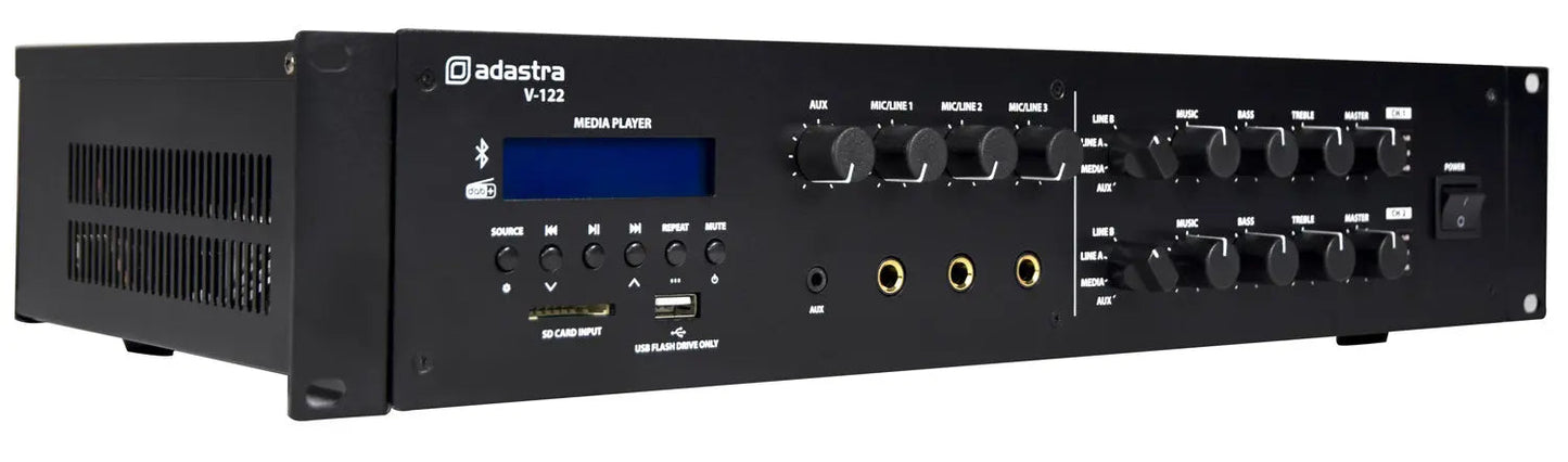 Adastra V-122 Mixer-Amplifier 100V with DAB+/FM/USB/SD/BT