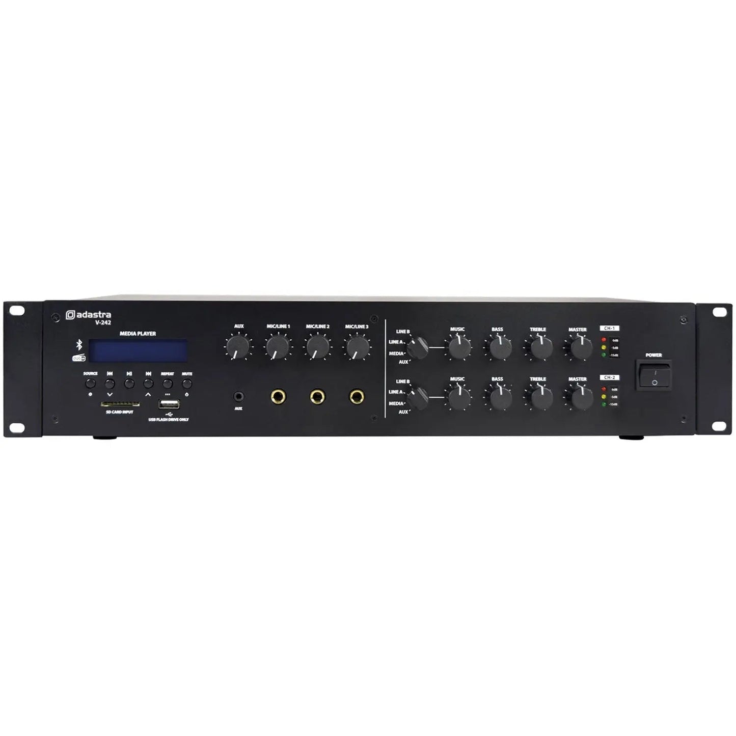 Adastra V-242 Mixer-Amplifier 100V with DAB+/FM/USB/SD/BT