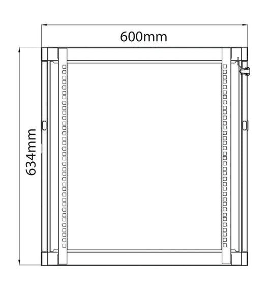 Adastra Rack Cabinet 12U x 450mm Deep