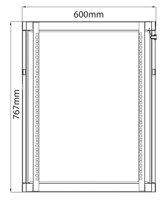 Adastra Rack Cabinet 15U x 450mm Deep