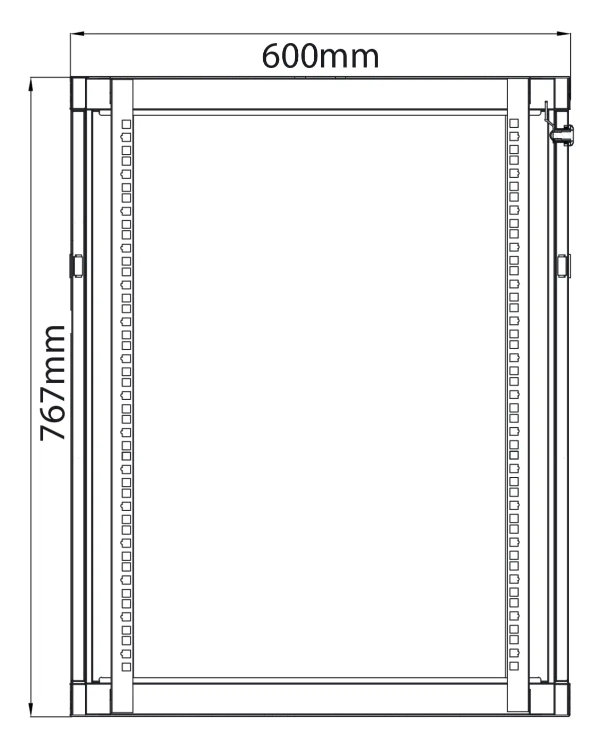 Adastra Rack Cabinet 15U x 600mm Deep