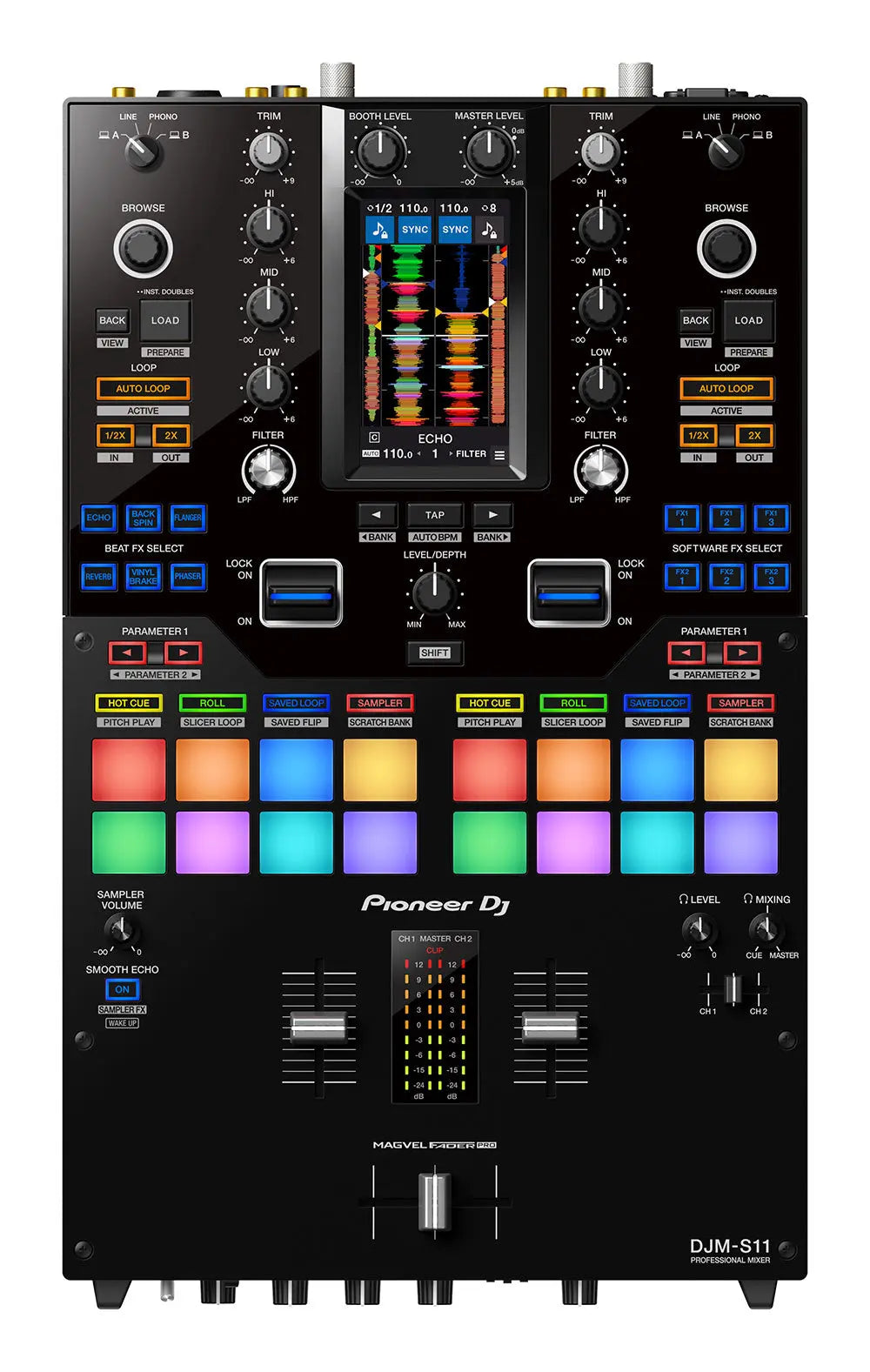 Pioneer DJ DJM-S11 - Professional 2-Channel Scratch Mixer