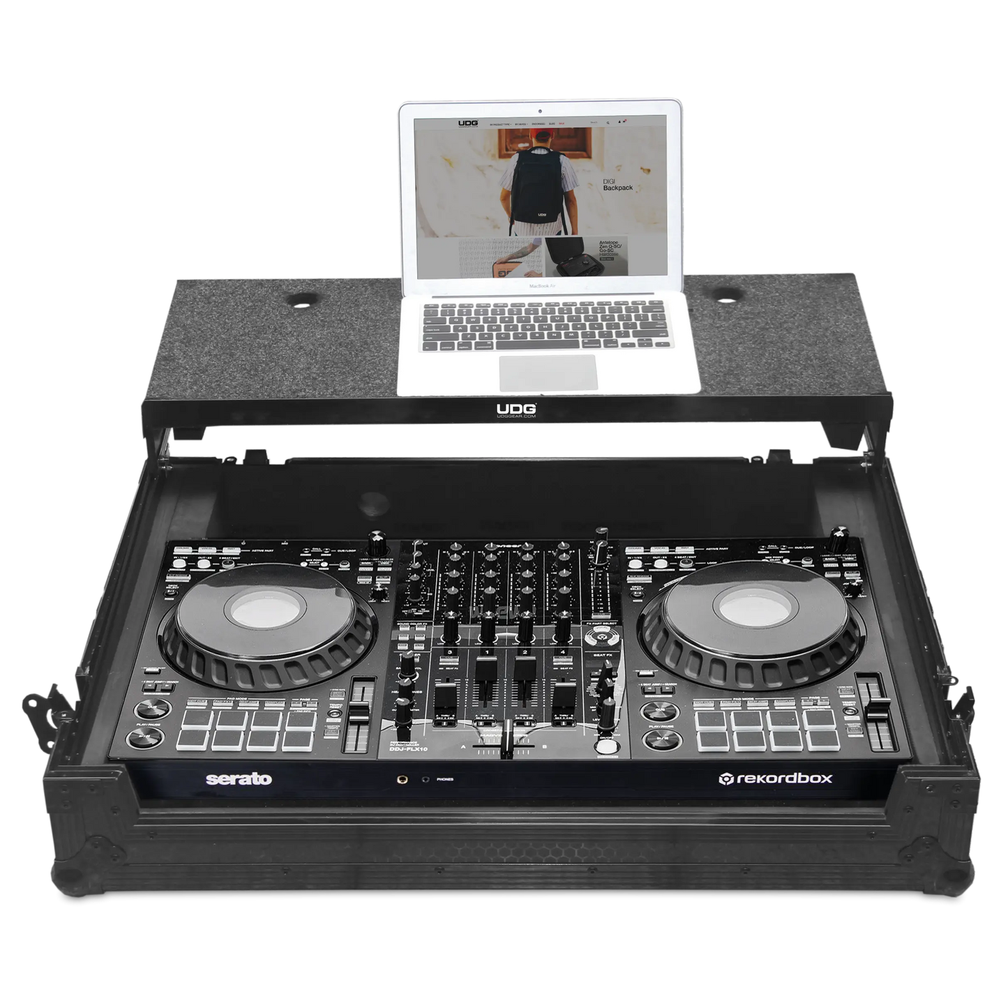 UDG Flightcase Pioneer DDJ-FLX10 Laptop & Wheels