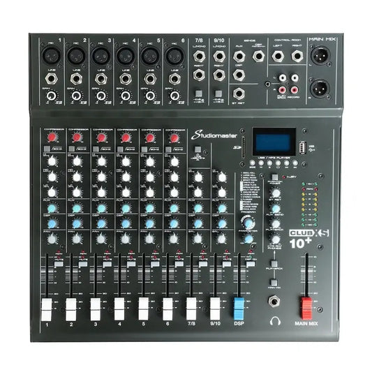 Studiomaster CLUB XS 10+ 10 Channel Mixing Console with Bluetooth & DSP