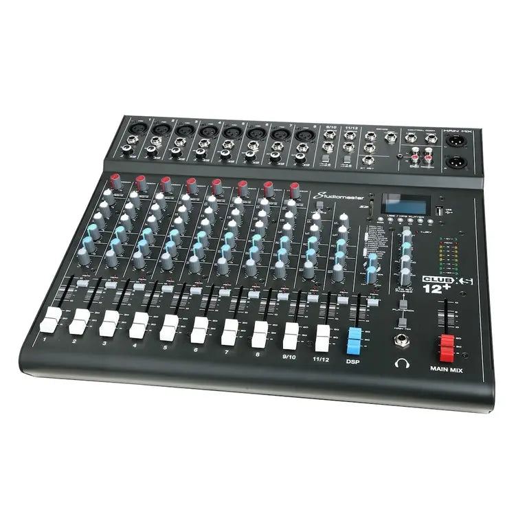 Studiomaster CLUB XS 12+ 12 Channel PA Mixer with Effects & Bluetooth