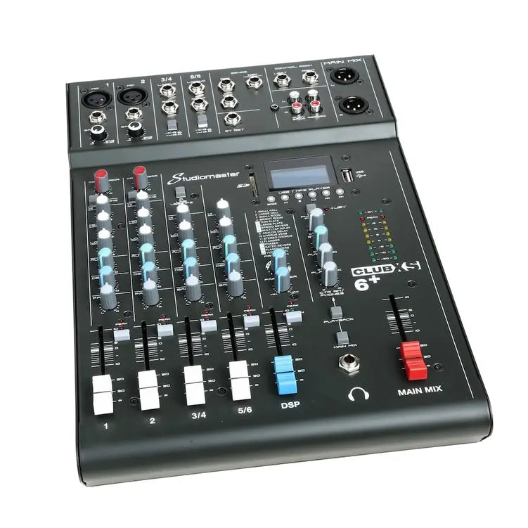 Studiomaster CLUB XS 6+ 6 Channel Mixing Console with Bluetooth & DSP