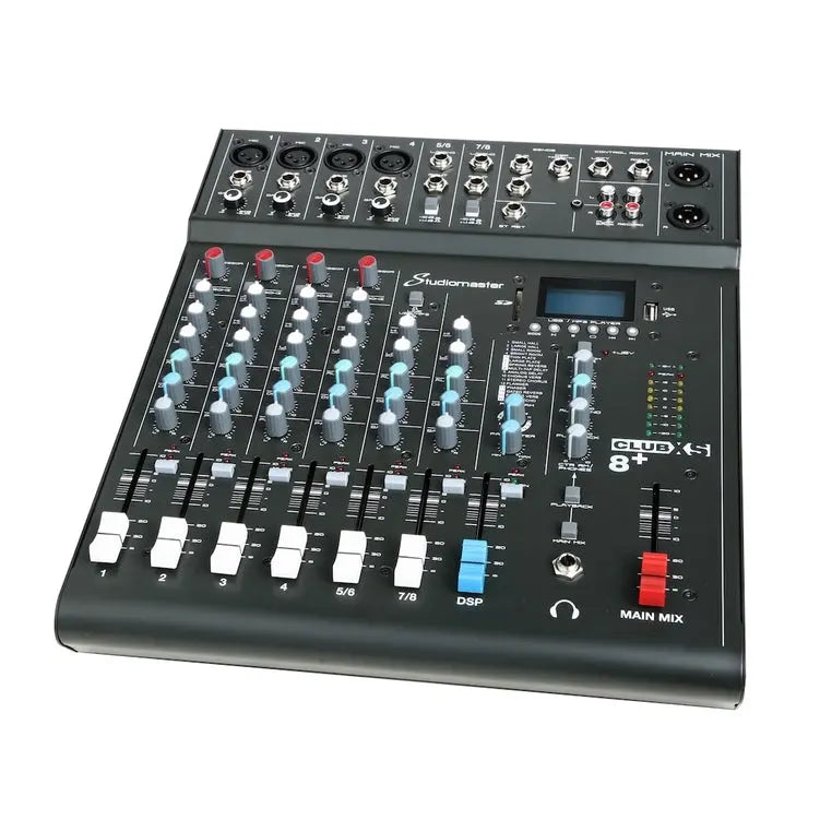 Studiomaster CLUB XS 8+ 8 Channel Mixing Console with Bluetooth & DSP