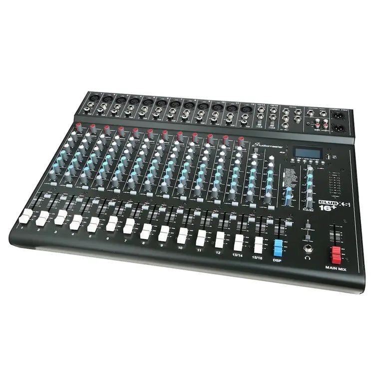 Studiomaster CLUB XS 16+ 16 Channel PA Mixer with Effects & Bluetooth