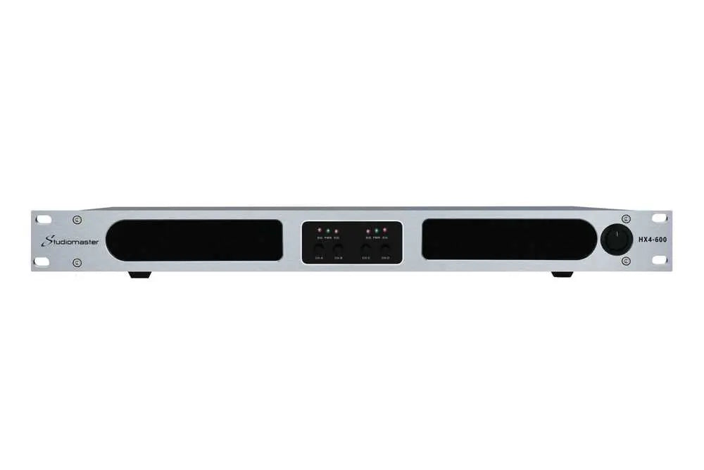 Studiomaster HX4-600 4x 255W 1U Power Amplifier