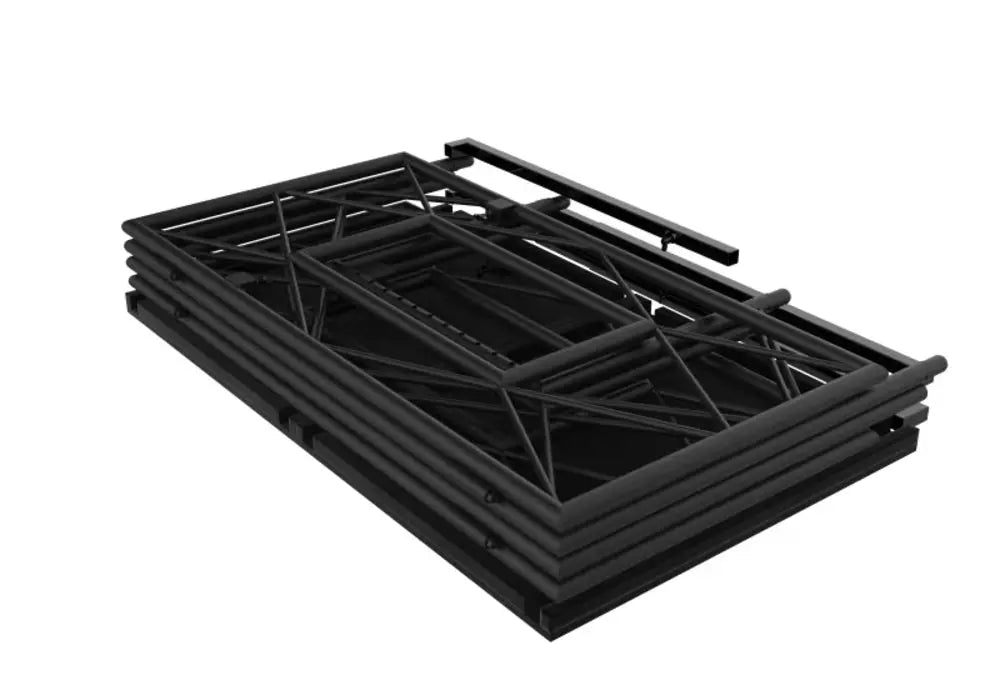 Ultimax Truss Booth-BK Aluminium Truss DJ Booth c/w VERSA TV mount and Shelf