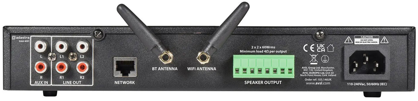 Adastra S460-WIFI Streaming Amplifier