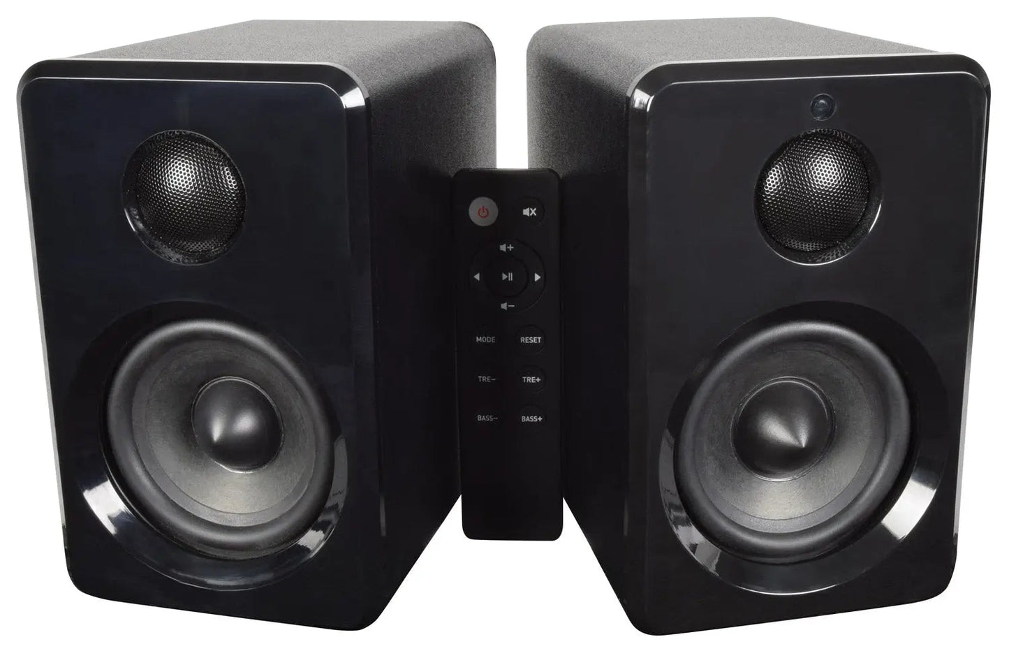 AV Link Active Bluetooth Bookshelf Speakers Black